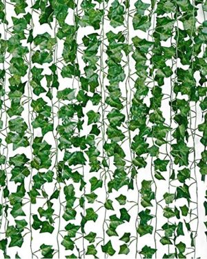Parthenocissus Leaves Artificial Hanging Plants Faux Greenery Vines Fake Garland